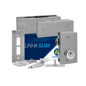Kit 01 Slim Rolete - Porta Simples Pivotante Rolete
